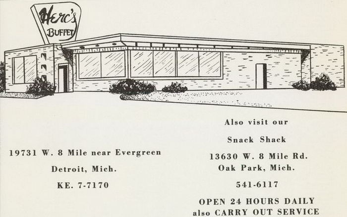 Hercs Beef Buffet - Vintage High School Yearbook Ad (newer photo)